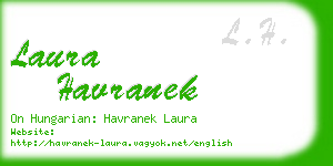 laura havranek business card